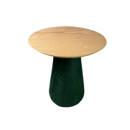 Mesa lateral platner verde musgo G 0,60 x 0,60h