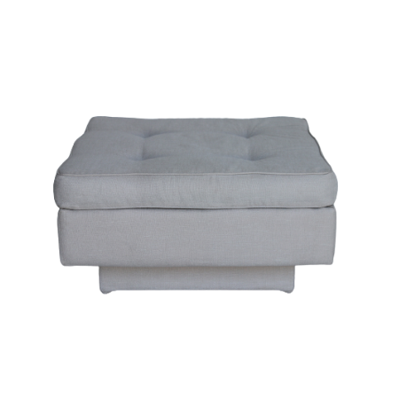 Puff Futon ( linho cinza ) 80 x 80 x 0,44h