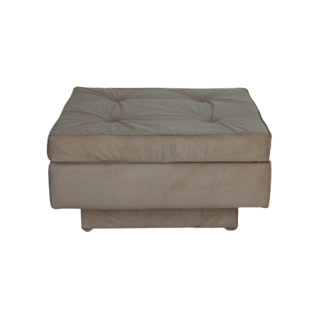 Puff Futon ( veludo bege ) 80 x 80 x 0,44h