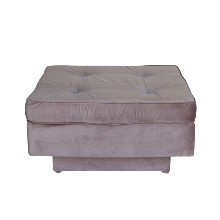 Puff Futon ( veludo rosa seco ) 80 x 80 x 0,44h