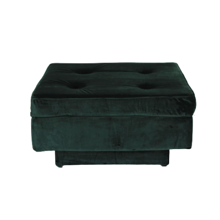 Puff Futon ( veludo verde ) 80 x 80 x 0,44h